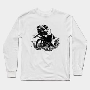 Pug Bike Life Long Sleeve T-Shirt